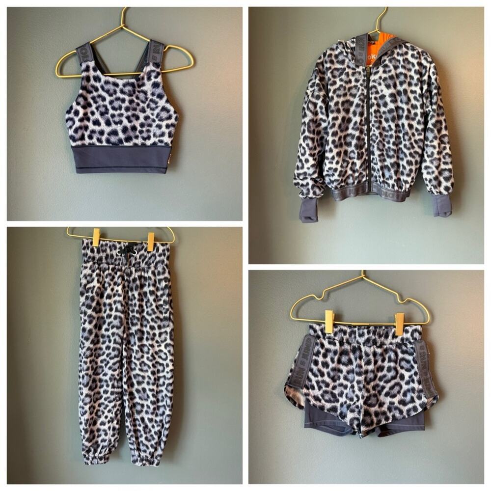 Molo Blue Leopard Print four piece set‎